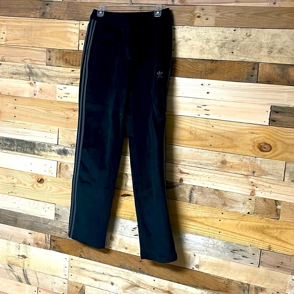 Adidas Originals size small black corduroy side stripe pants